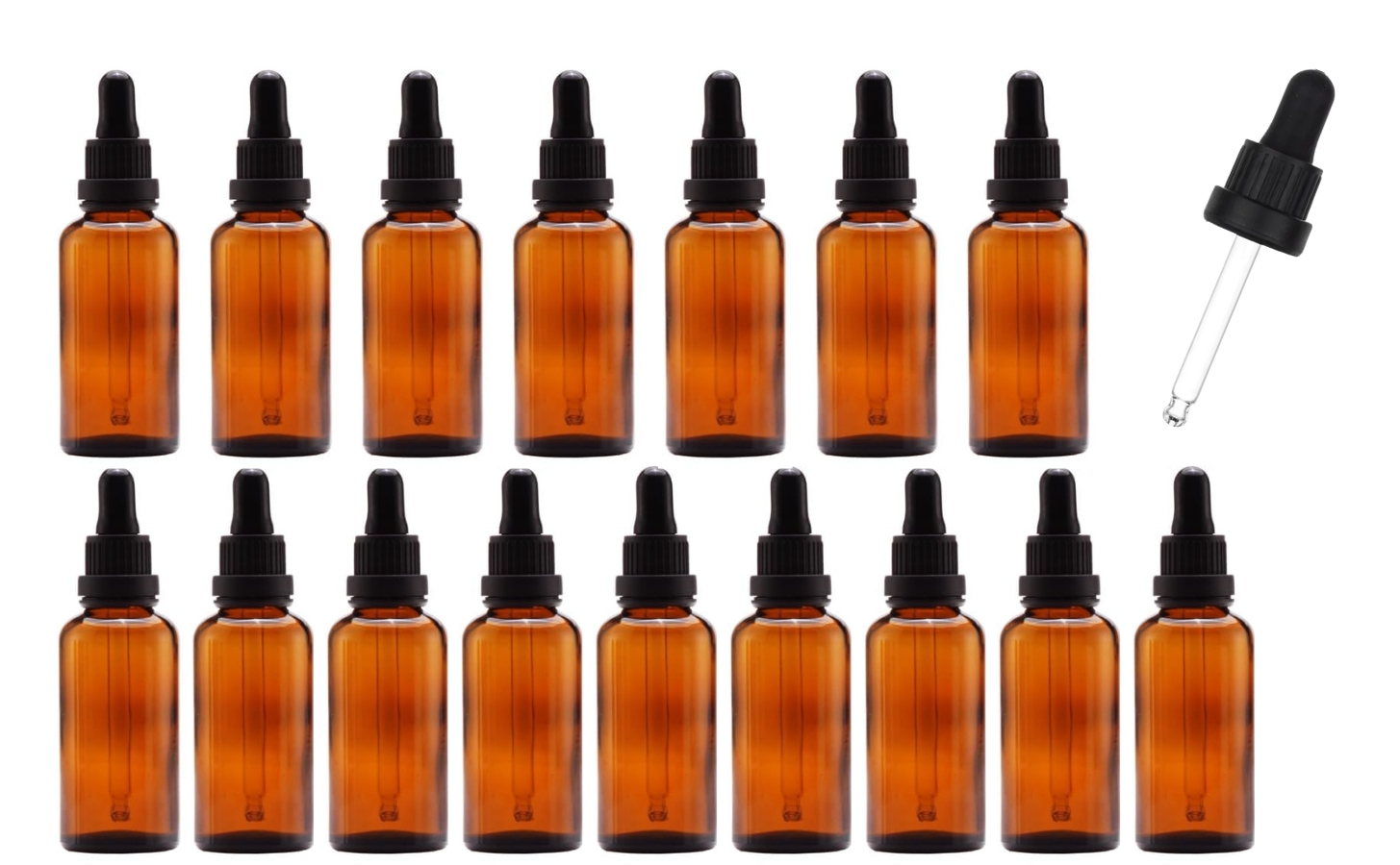 50x pipetflessen 50ml met garantiesluiting