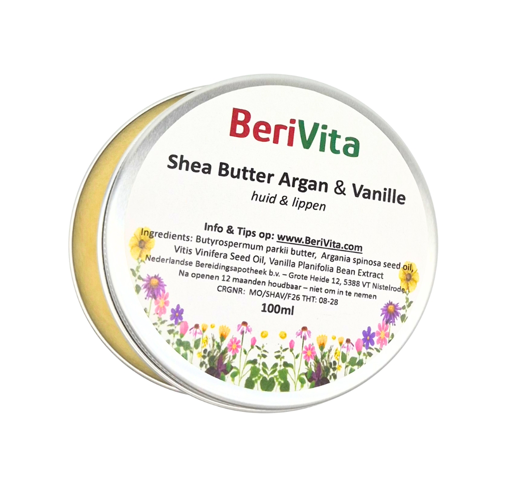 shea butter met arganolie en vanille