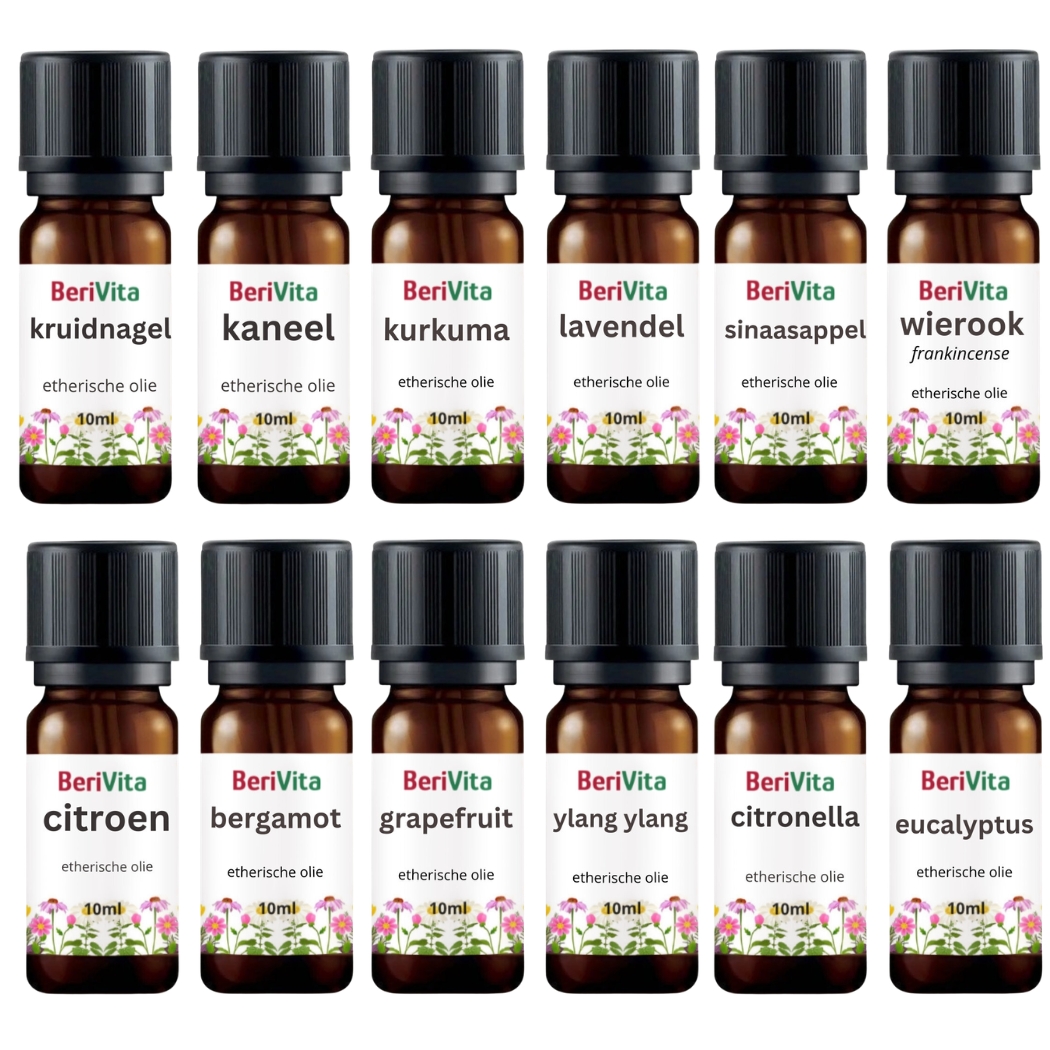 12x10ml etherische olie set