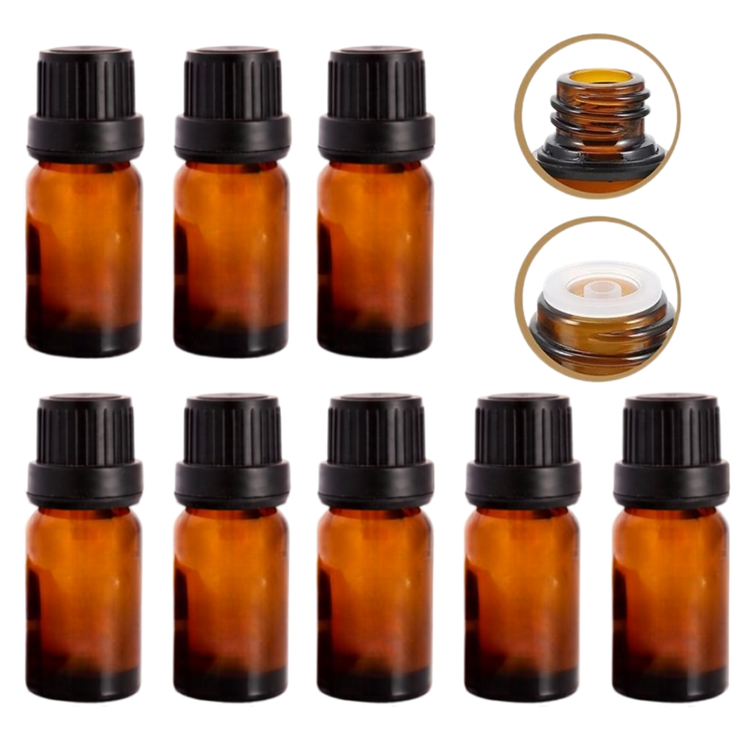 10x druppelflesjes 10ml