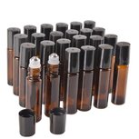 Rollerflesjes 10ml Bruinglas 50 stuk - Roll-on met RVS rollerbal Rollerflesjes 10ml Bruinglas 50 stuk - Roll-on met RVS rollerbal