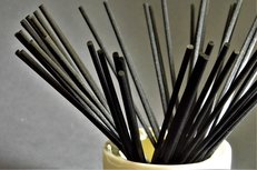 Geurstokjes 50st Zwart 20cm Navulling - Fiber Geurstokjes 50st Zwart 20cm Navulling - Fiber