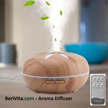 Aroma Diffuser met Afstandsbediening - Ultrasone Vernevelaar voor Etherische Olie - 500ml Aroma Diffuser met Afstandsbediening - Ultrasone Vernevelaar voor Etherische Olie - 500ml