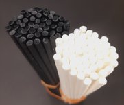 Geurstokjes 2x50st Zwart en Wit 20cm Navulling - Fiber Geurstokjes 2x50st Zwart en Wit 20cm Navulling - Fiber