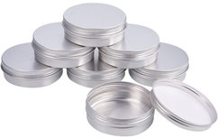 Blikjes 100ml Leeg 10 stuks - Lege Blikjes Zilver met Schroefdeksel Blikjes 100ml Leeg 10 stuks - Lege Blikjes Zilver met Schroefdeksel