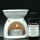Aromabrander met Lavendelolie 10ml - Set Aromabrander met Lavendelolie 10ml - Set