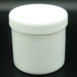 Pot 500ml Leeg 1 stuk - Lege Witte Pot met Schroefdeksel Pot 500ml Leeg 1 stuk - Lege Witte Pot met Schroefdeksel