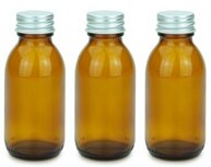 Glazen Flessen 100ml Leeg 10st - Bruin, Amber Glazen Flessen 100ml Leeg 10st - Bruin, Amber
