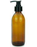 Pompfles 200ml Leeg met Pomp 1st - Glas Pompfles 200ml Leeg met Pomp 1st - Glas