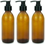 Pompflessen 200ml Leeg met Pomp 10st - Glas Pompflessen 200ml Leeg met Pomp 10st - Glas