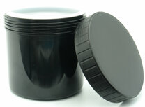 Potten 500ml Leeg 50 stuks Zwart - Lege Zwarte Pot met Schroefdeksel Potten 500ml Leeg 50 stuks Zwart - Lege Zwarte Pot met Schroefdeksel