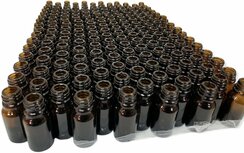 Flesjes 10ml Bruinglas 192st - Tray - Lege flesjes Amber Flesjes 10ml Bruinglas 192st - Tray - Lege flesjes Amber