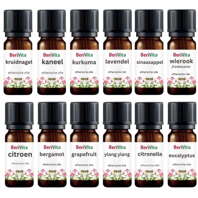 Set 12x10ml Etherische Oliën